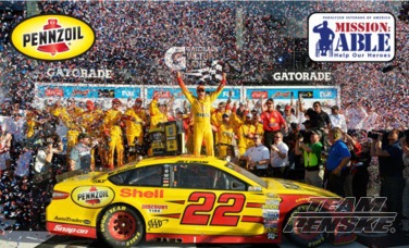 Logano Win Would Mean Pennzoil Paralyzed Vet Donation